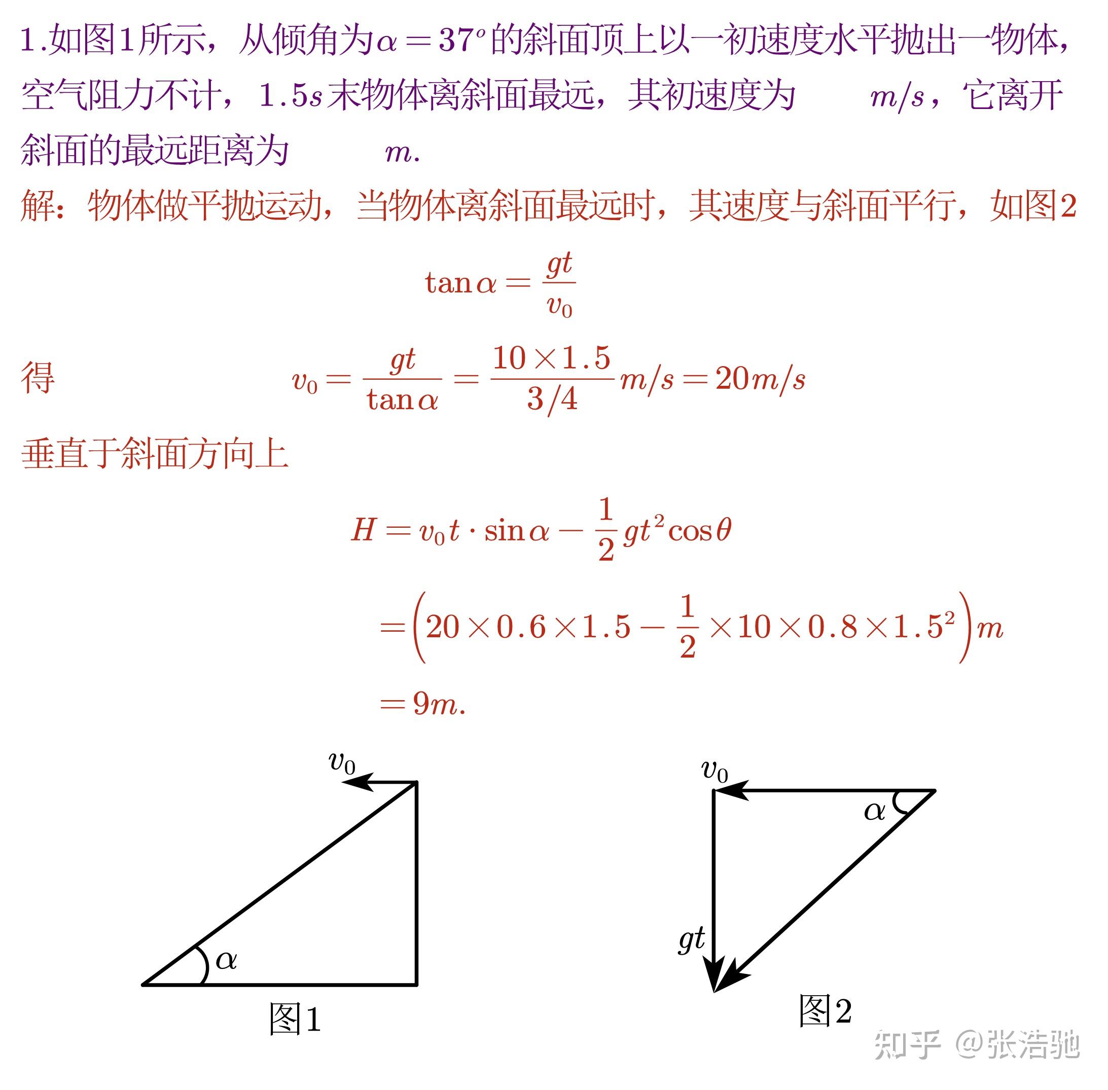 高中物理每日一題31斜面上平拋物體的臨界問題