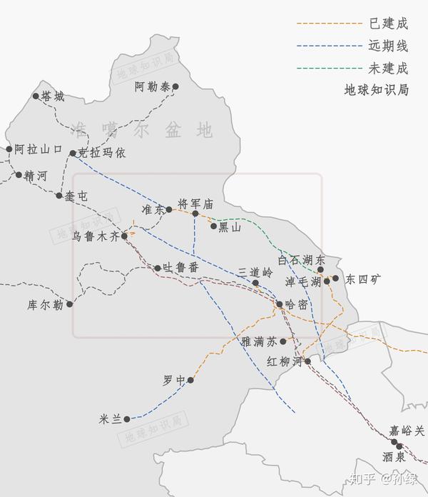 新疆铁路最新规划图图片