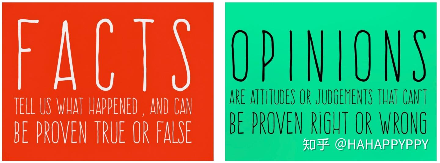 区分“事实”与“观点” Fact VS Opinion - 知乎