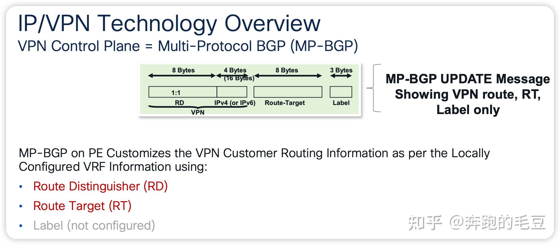 Mpls l3vpn rd rt vpn label 