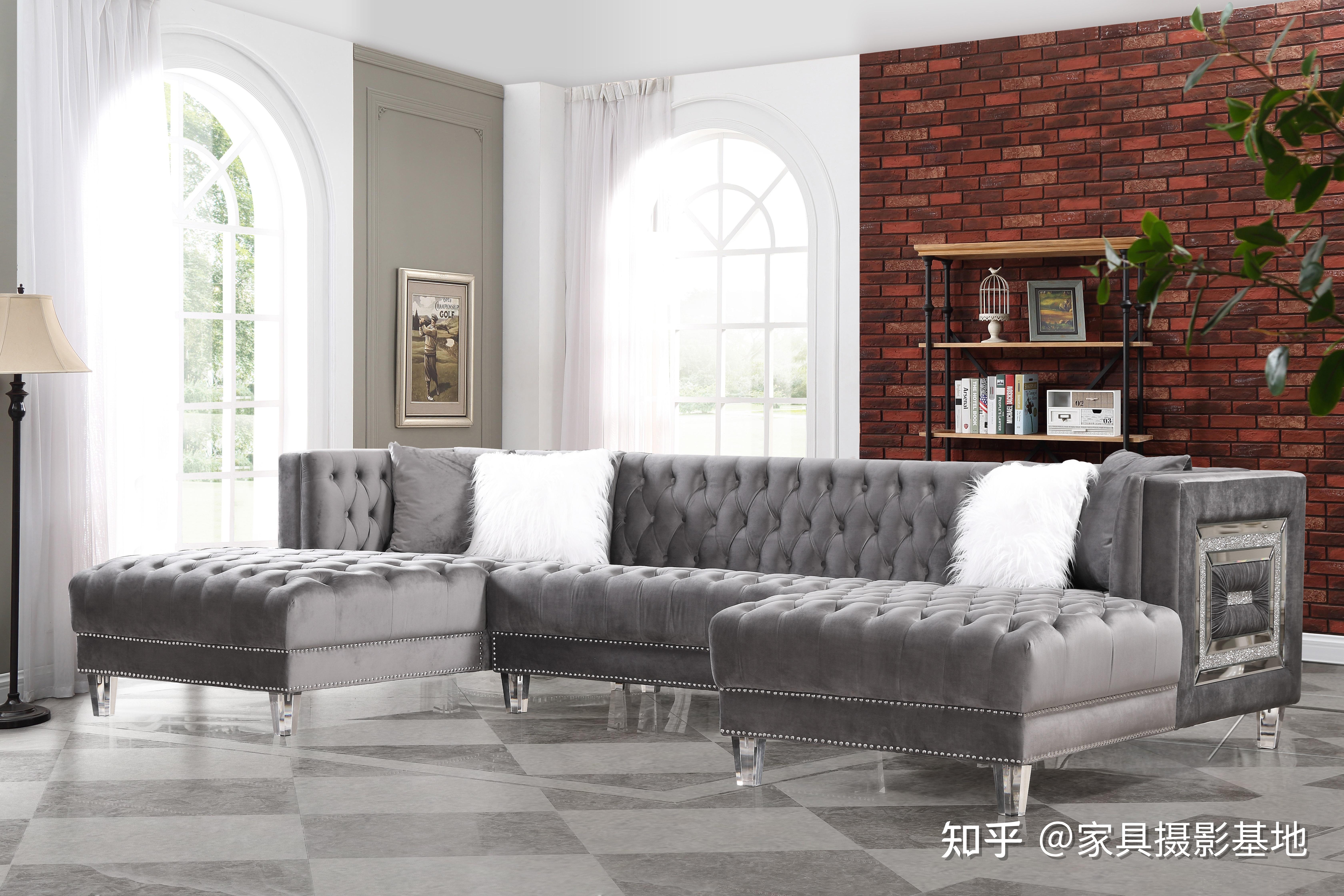 家具摄影,产品拍摄,舒适沙发场景拍摄图