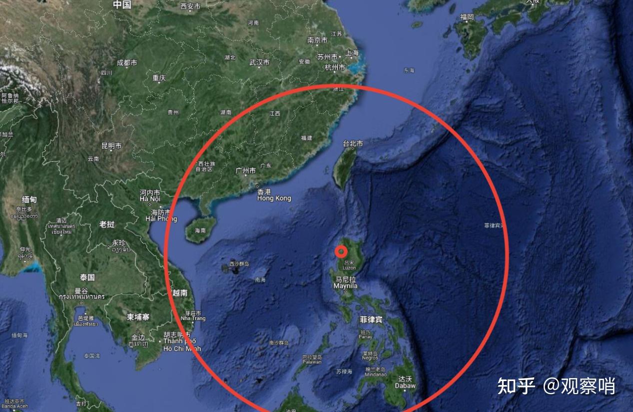不仅可以覆盖整个吕宋海峡(包含巴士,巴林塘和巴布延海峡——编辑 ))