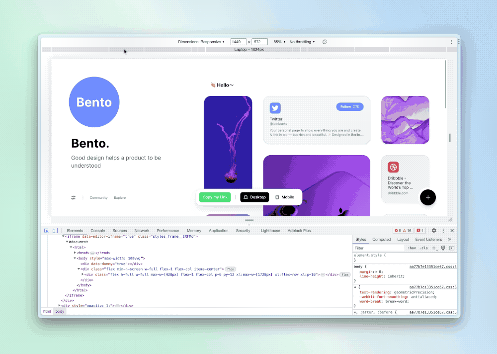 设计师专属个站,有 Bento 分分钟搞定! - 知乎
