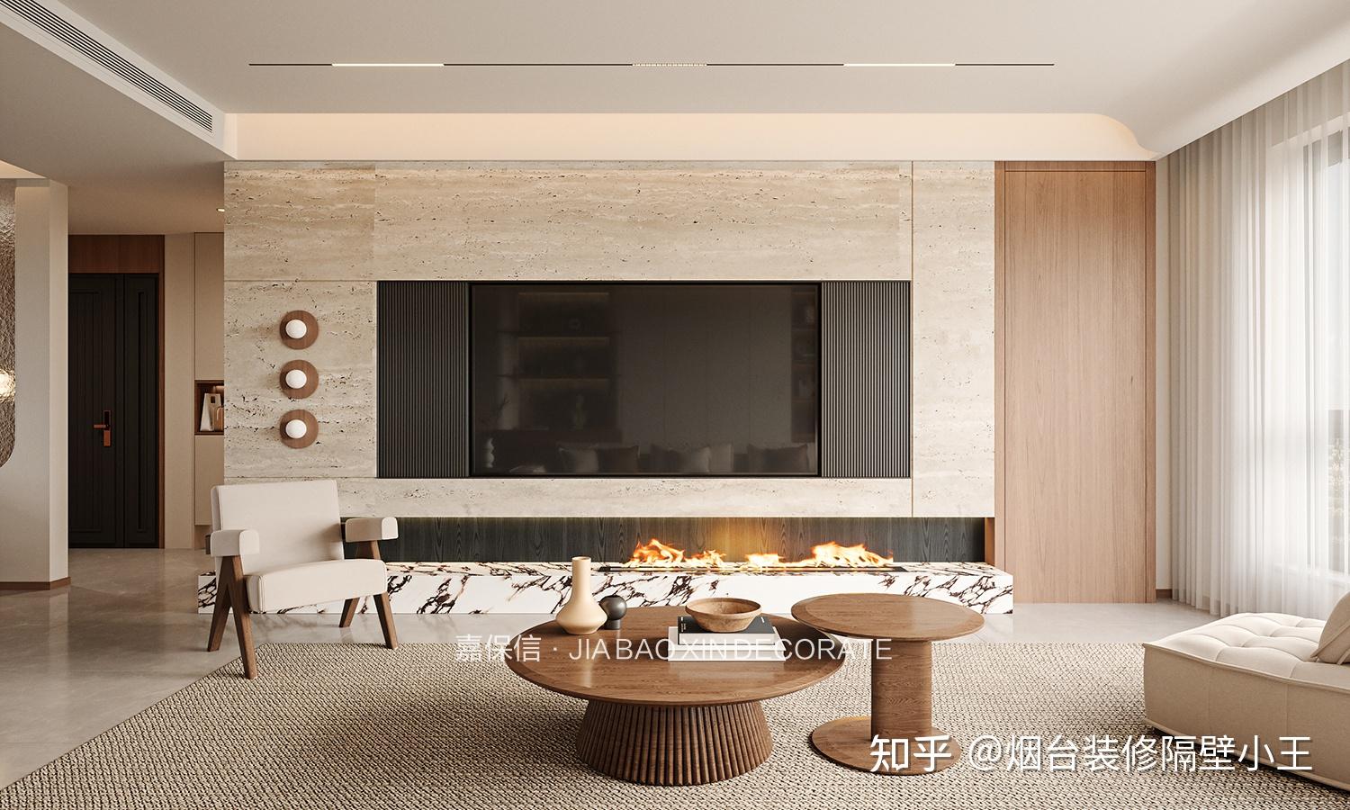 烟台龙湖春江天玺 128㎡现代简约风:减法设计下的治愈空间 - 知乎