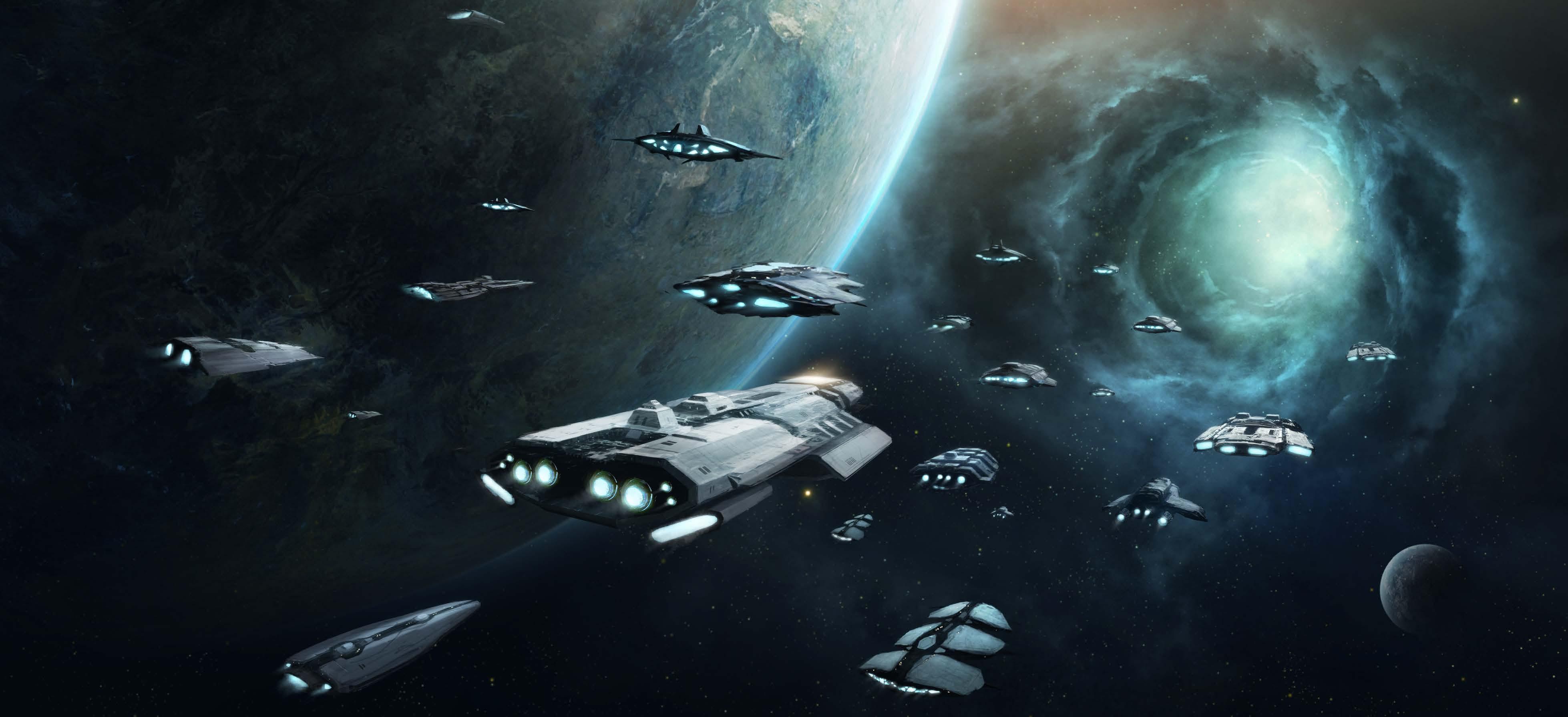 科幻作品中有哪些审美独特怪异的太空飞船