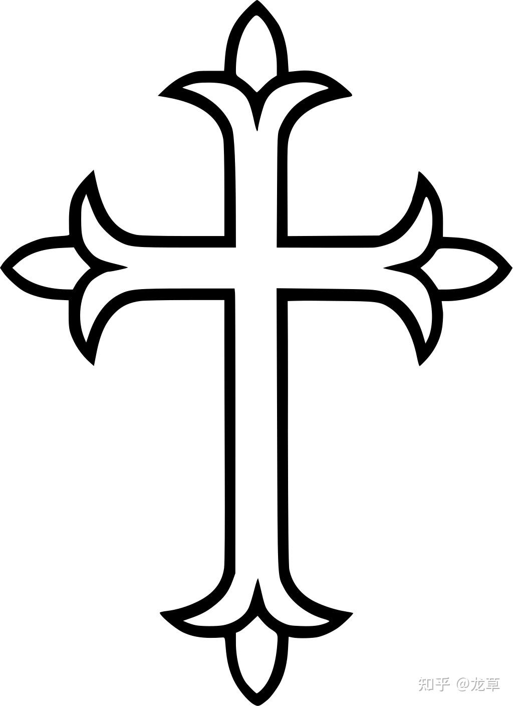 天主教十字架怎么画图片