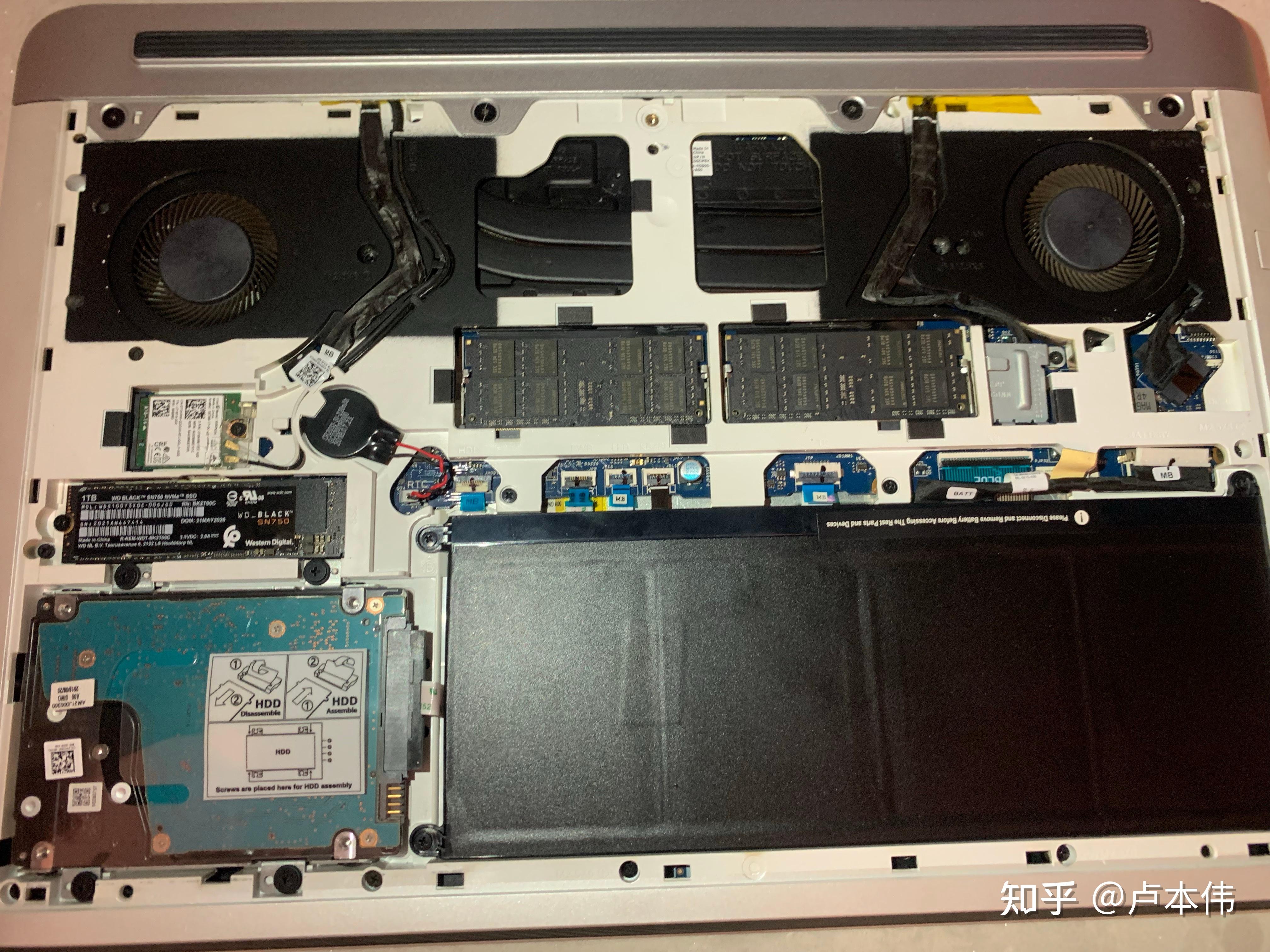 戴尔g77588更换内存条和固态硬盘