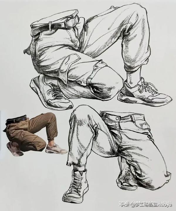 速写练习之腿部