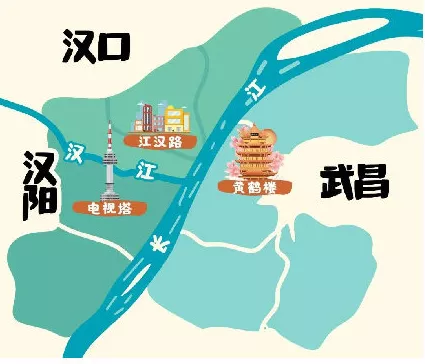 在说交通之前,我得先普及一下武汉的地理格局.