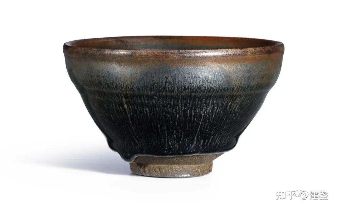【多寶屋】◆宋時代　建窯　天目兔毫盞　極品Ａ321