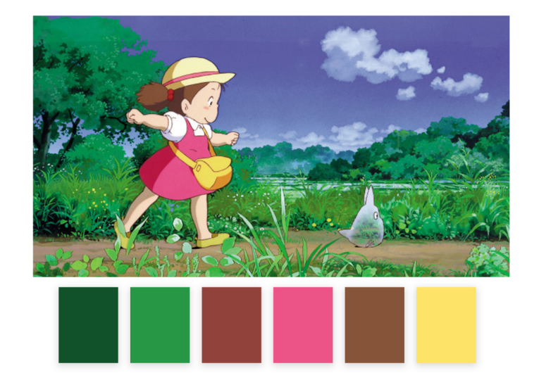 全网最全的配色风格色卡参考,中国风,莫兰迪,穆夏,宫崎骏,浮世绘配色!