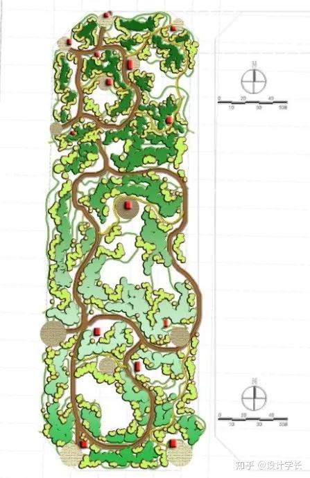 利用泡泡图确认大致的功能分区,动静分区,利用虚线表达主要的交通流线