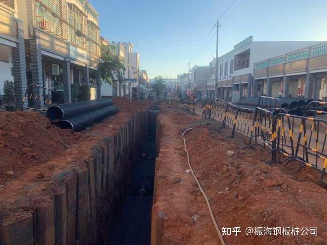 钢板桩打入常见的基坑支护方法 - 知乎