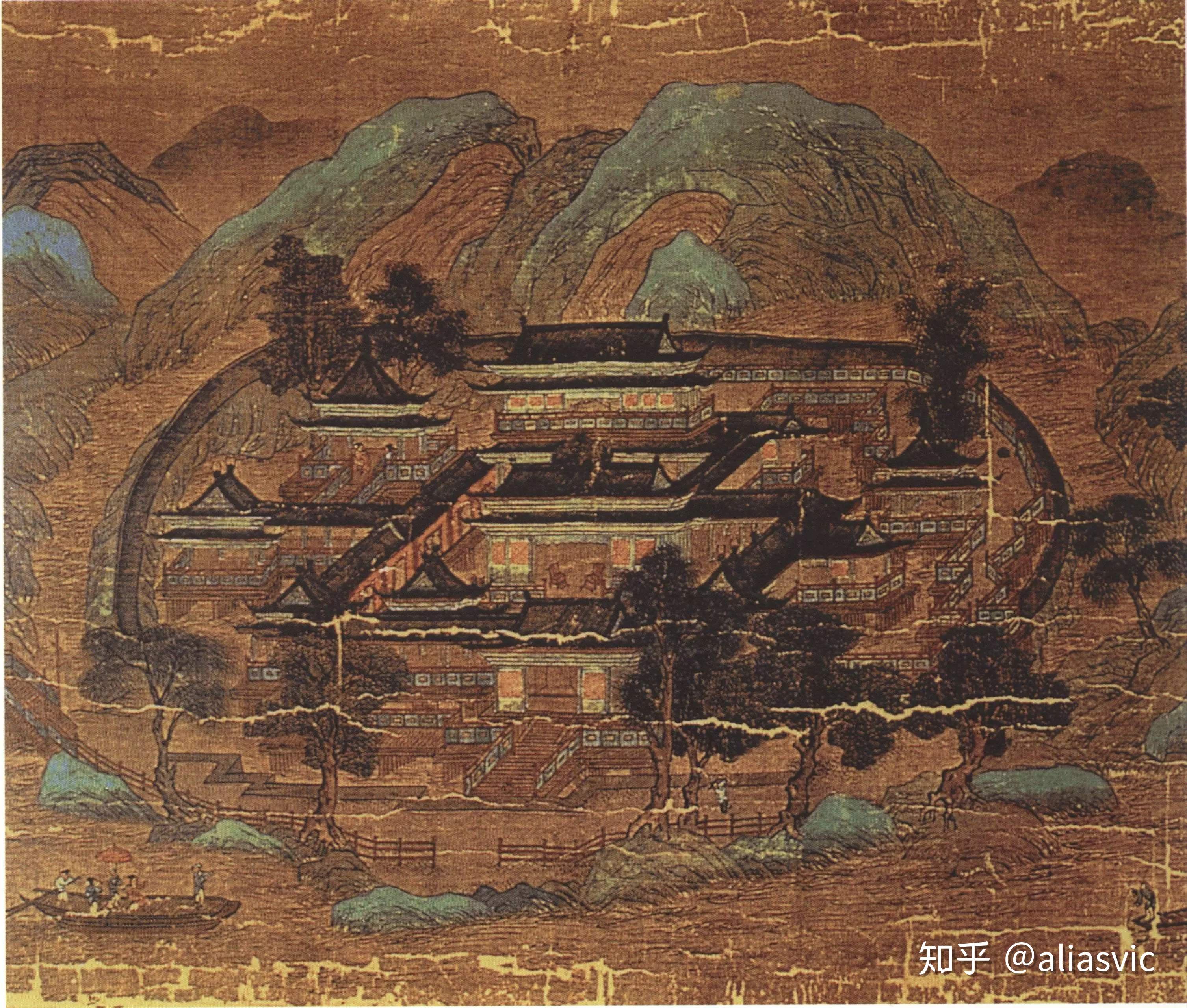 还有,唐代著名诗人王维也是当时有名的界画大家,他隐居于陕南辋川别墅