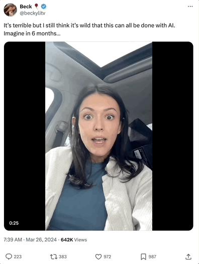 ai美女广告让人难辨真假博主被迫录视频自证真的是ai