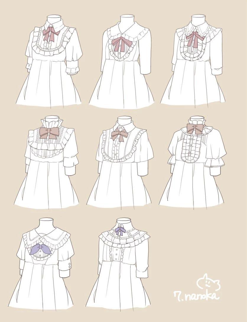 【绘画教程】不同款式的裙子画法,复杂的结构,原来是简单的设计.