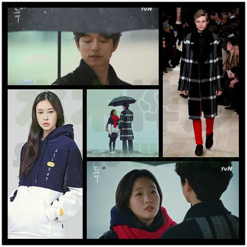 套路!套路!都是套路!这时候,金侁穿的还是burberry家的走秀款风衣!