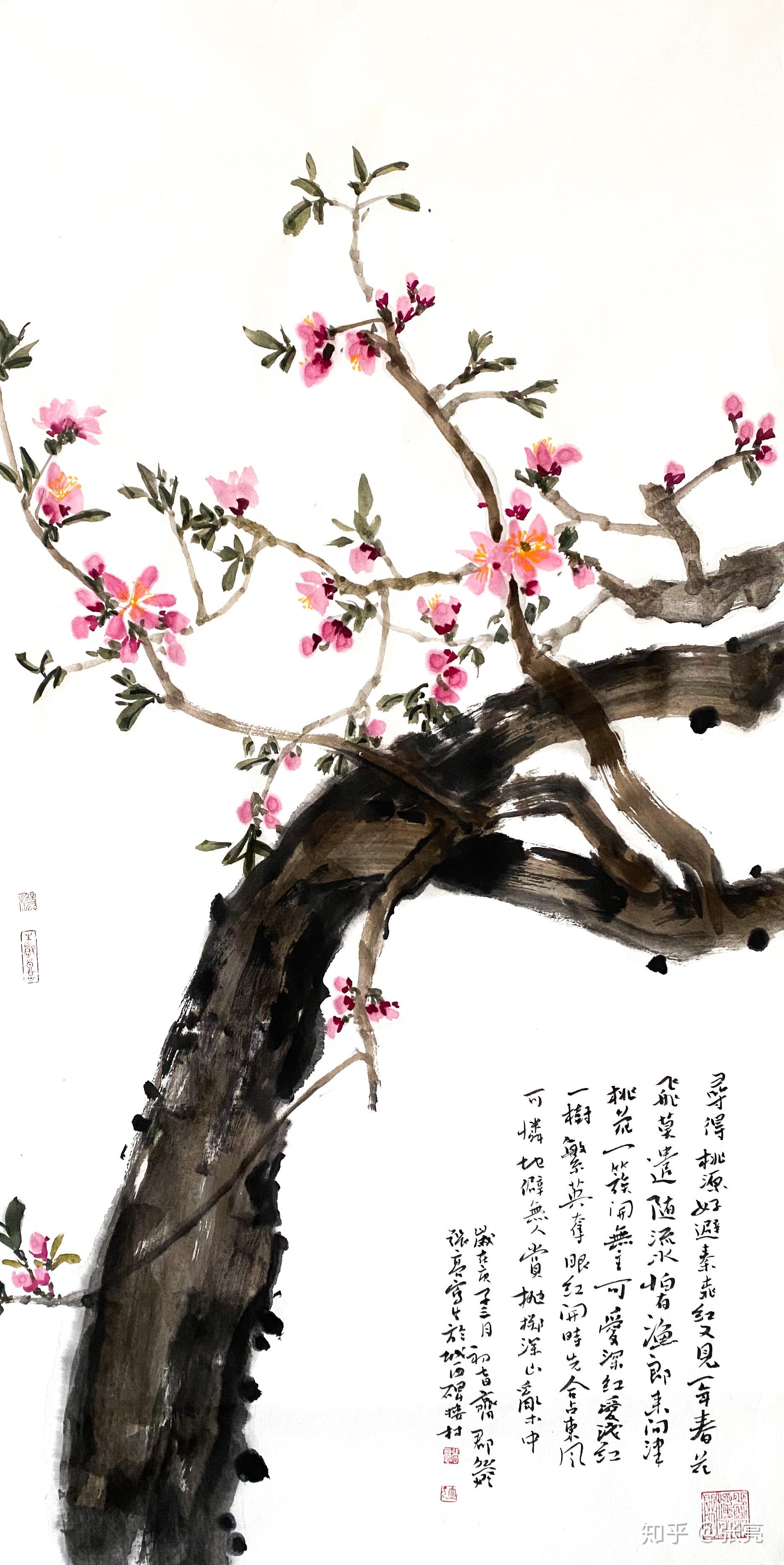 周朴《桃花》桃花春色暖先开,明媚谁人不看来.