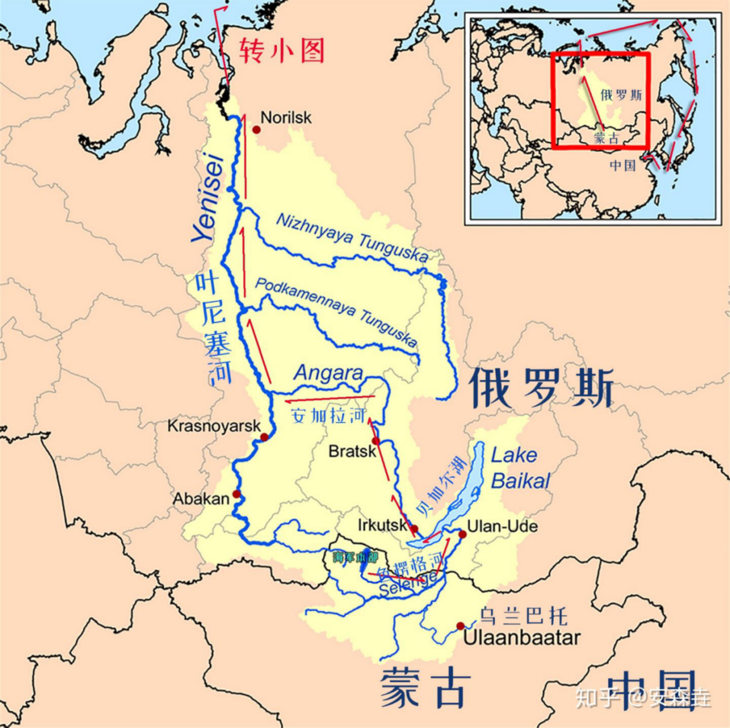 图 5:蒙古国海军本部奇袭天津制定的路线