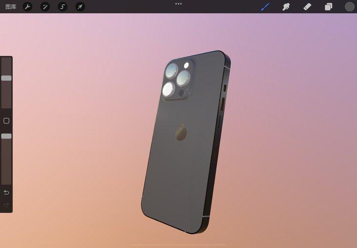 ipad最佳繪圖app更新了我用它畫了個iphone13promax