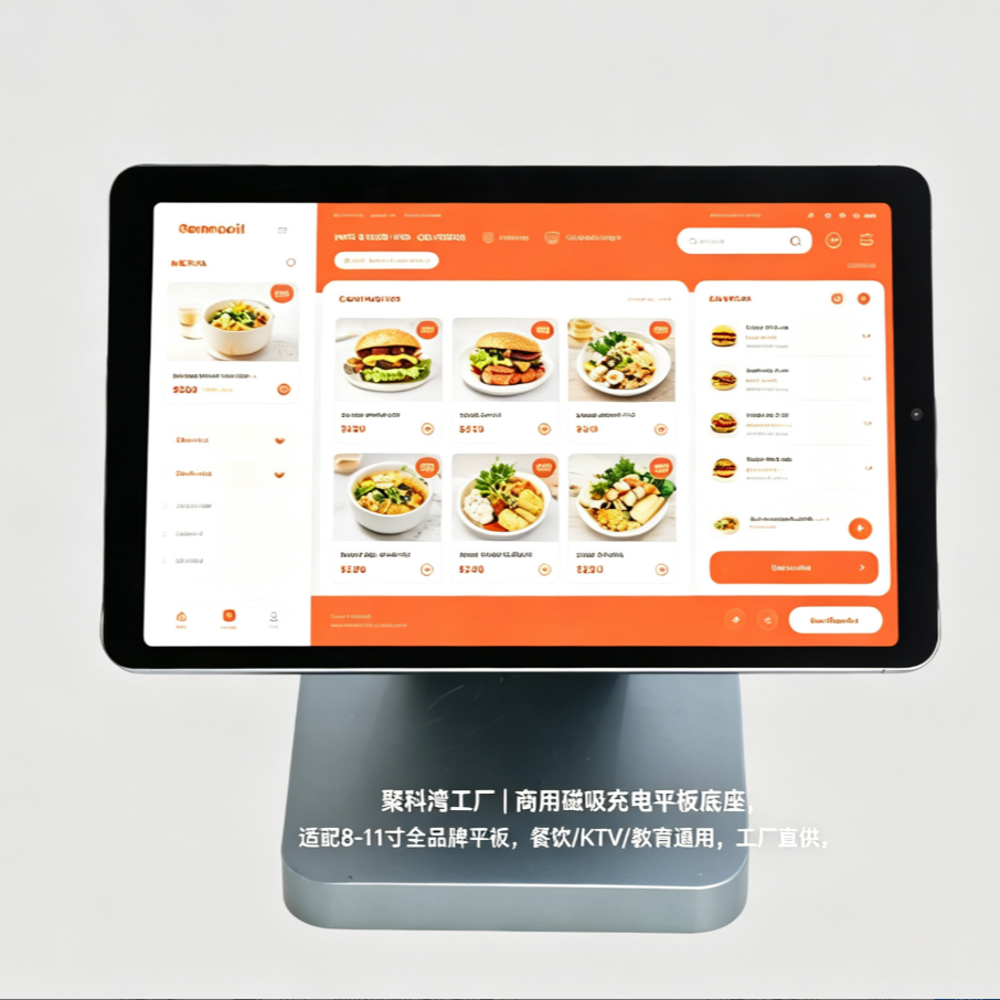 太实用了!磁吸定位无线充电底座,商用平板刚需神器