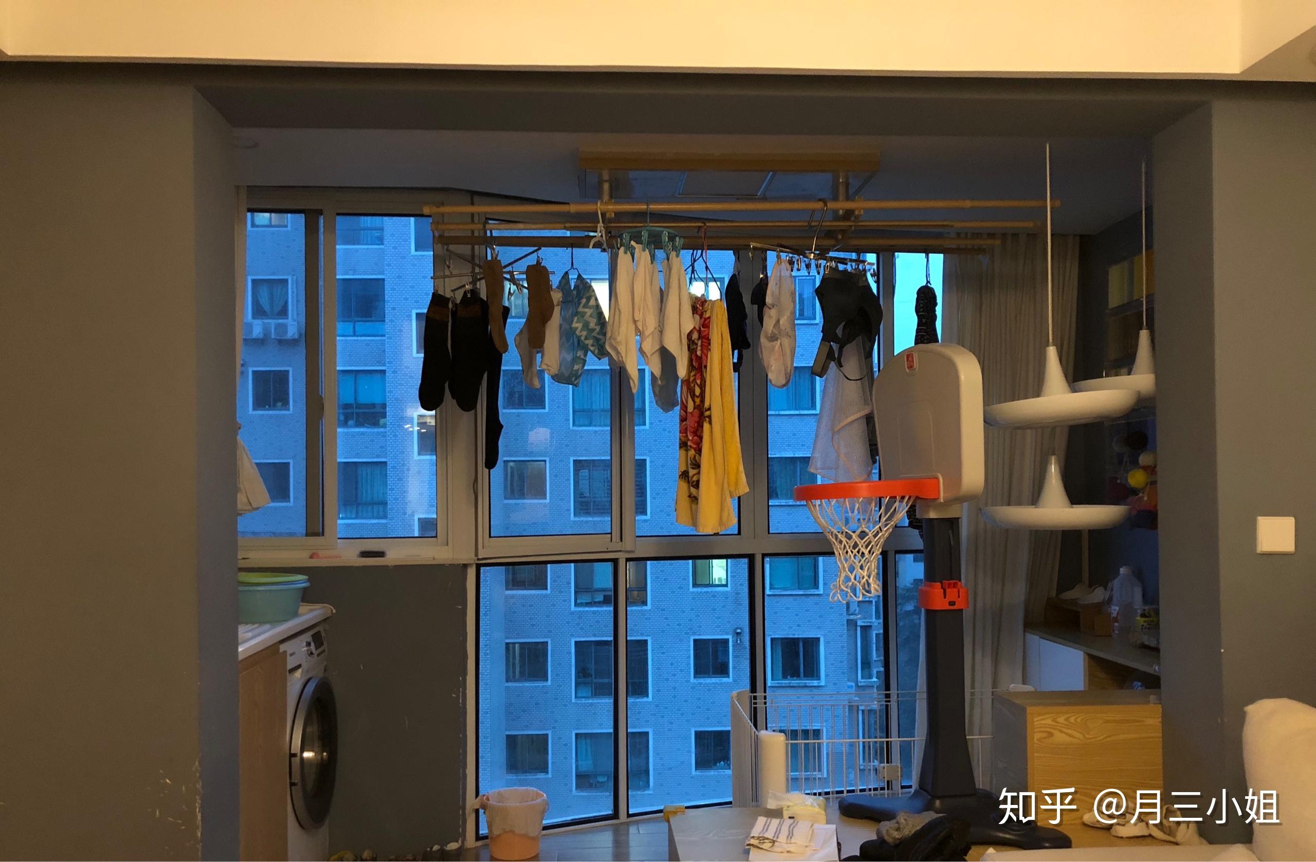 没有阳台怎么晾衣服
