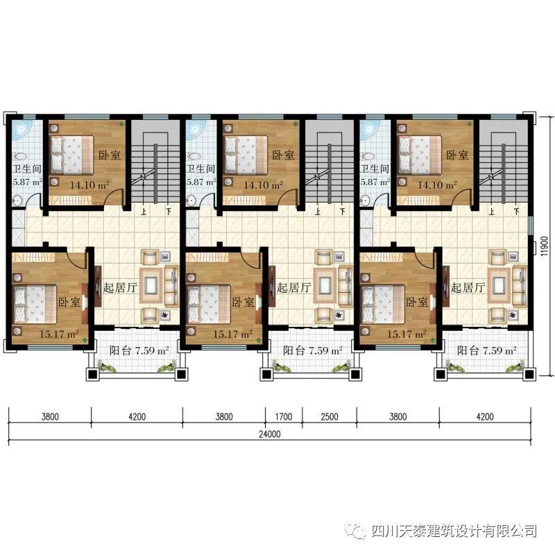 遂宁蓬溪三兄弟联排别墅设计 欧式兄弟双排别墅设计 建房图纸 - 知乎