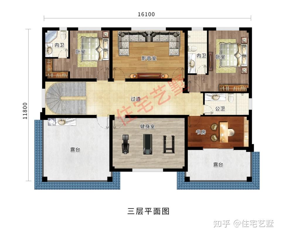 开间16米进深13米建这样的三层别墅造价你猜多少钱