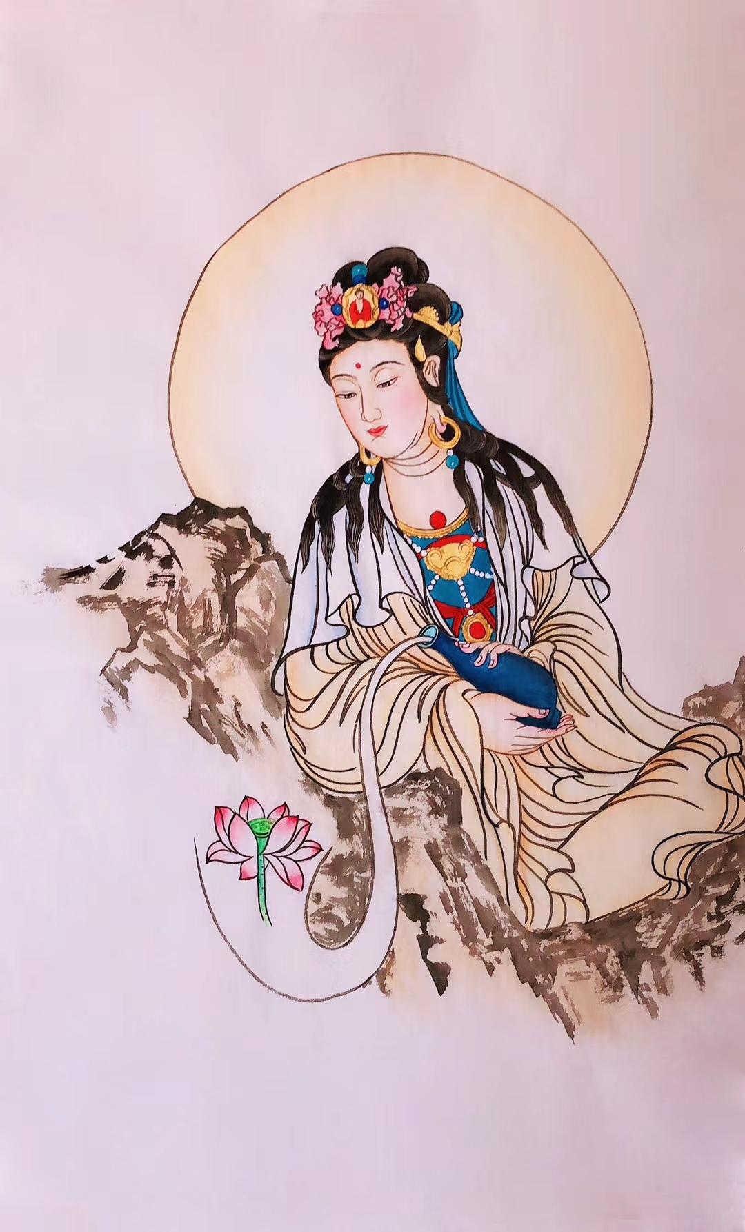 青年画家郝思思笔下的观音三十二法相