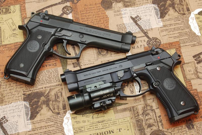 台湾airsoft水弹玩家介绍日本马牌m9a1金属bb弹仿真模型玩具