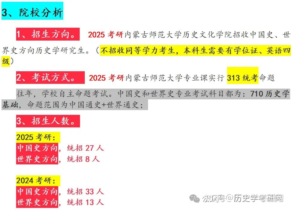 调剂16人!内蒙古师范大学25历史学考研院校分析、历史学考研网 - 知乎