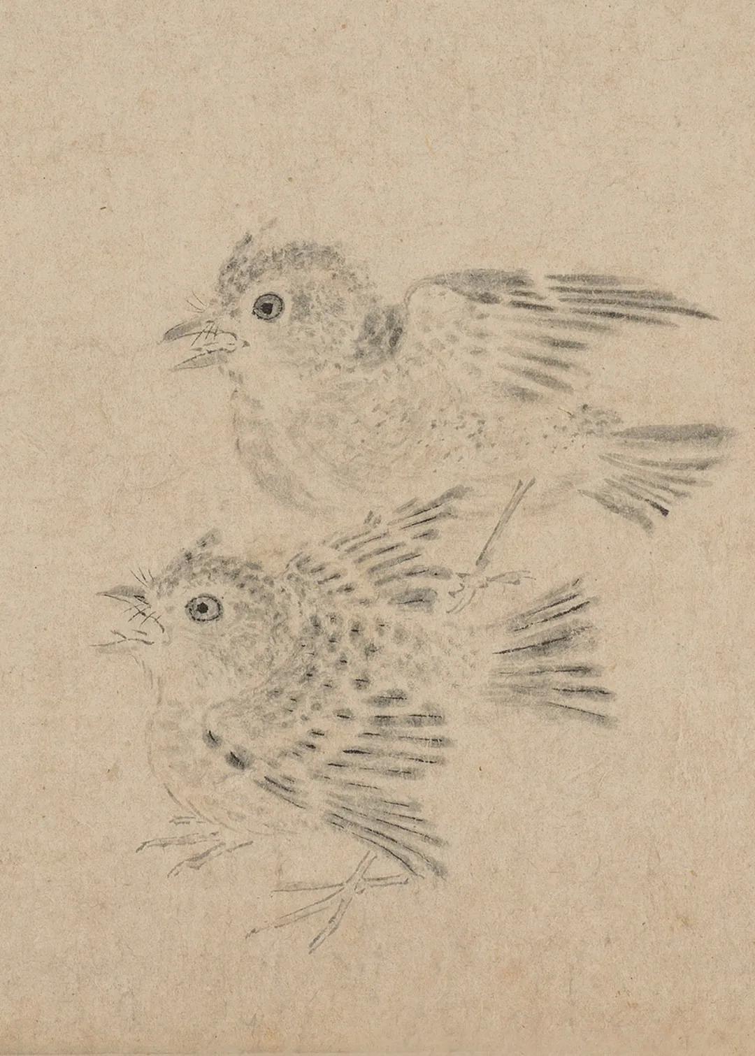 (十二)乐意相关 钤印:乾·隆,几暇临池宋徽宗 写生珍禽图手卷 水墨纸