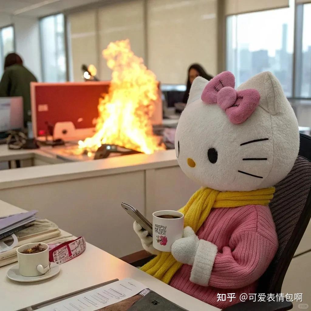 可爱Hello Kitty职业精神状态gif表情包 - 知乎
