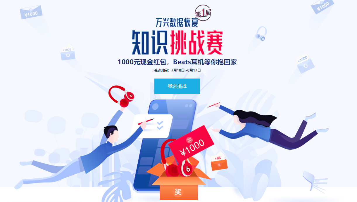 万兴数据恢复知识挑战赛来袭彰显高阶数据管理智慧