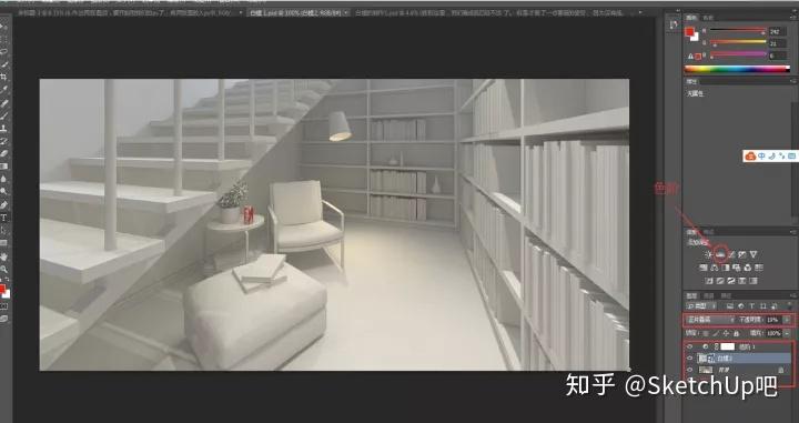 vrayforsketchup白模渲染的方法