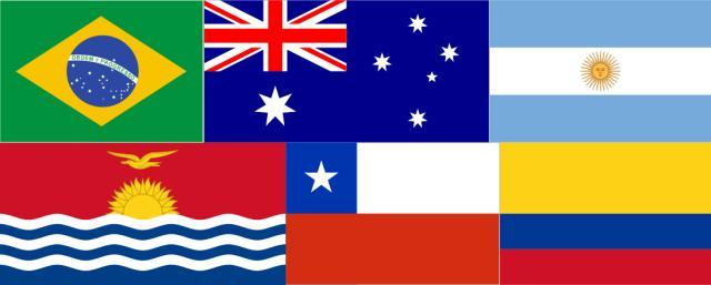 这些花花绿绿的旗帜 南美洲 大洋洲篇 知乎