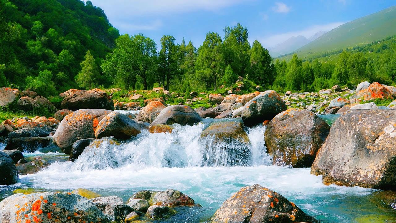 祁连山冰沟河景区图片