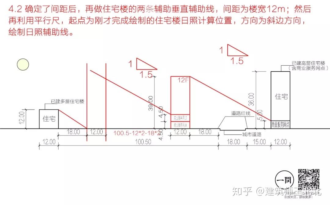 现在再进一步分析,场地内一共两栋建筑,其中一栋已经通过推导确定了