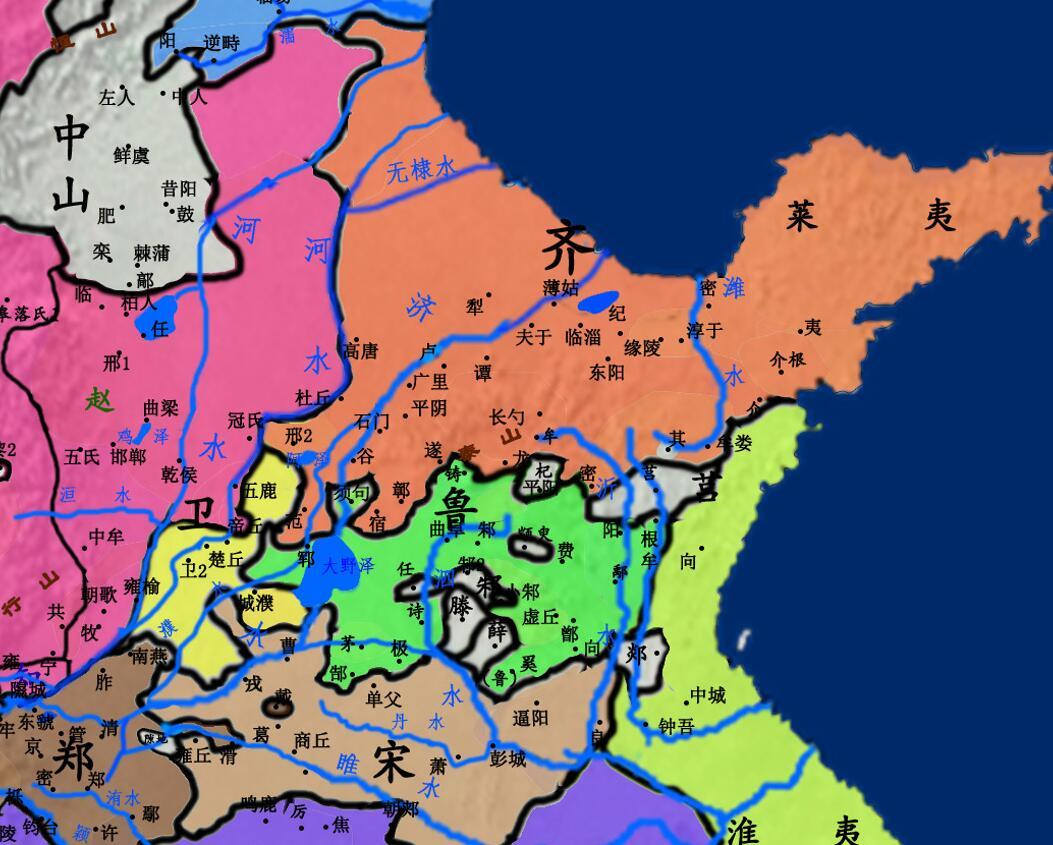 战国齐国地图图片