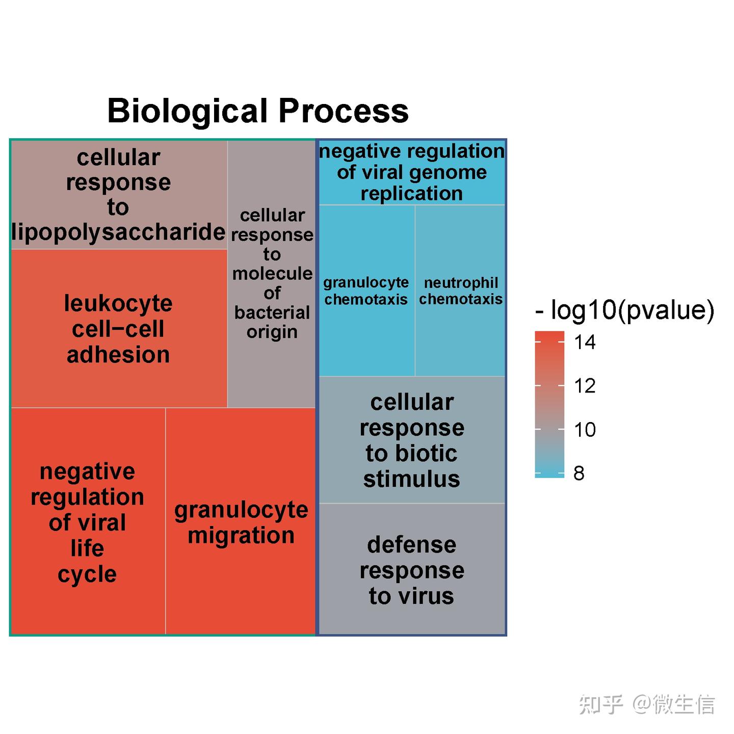 渐变树图（treemap）展示GO、KEGG富集结果 - 知乎