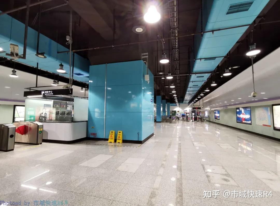 紫藤路站站厅层,吴中路停车场也是上海第一个拥有上盖项目的地铁停车