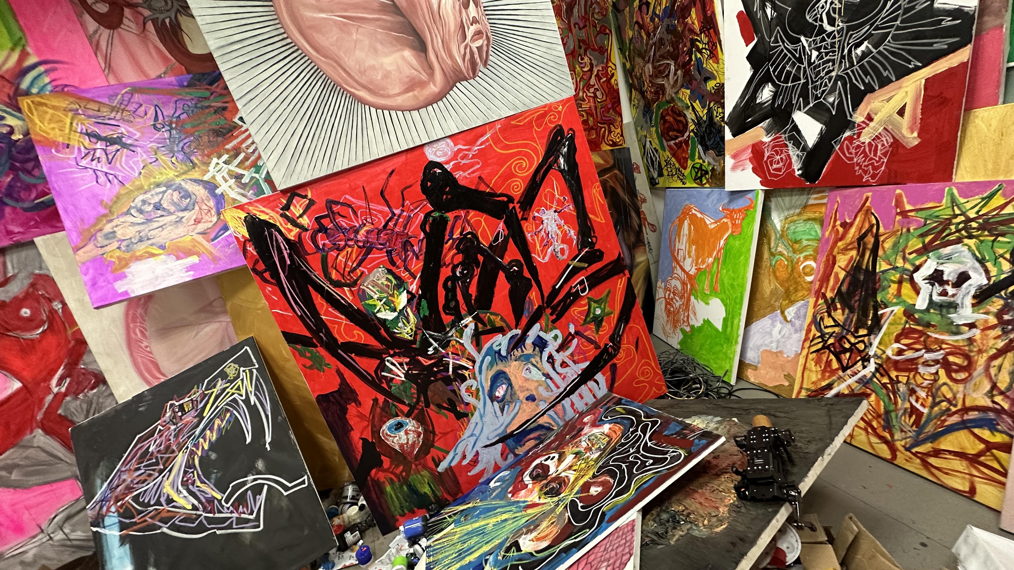在毁灭与惊奇之巅 : 鬼才戴帆（DAI FAN）的绘画工作室中的末日绘画 - 知乎