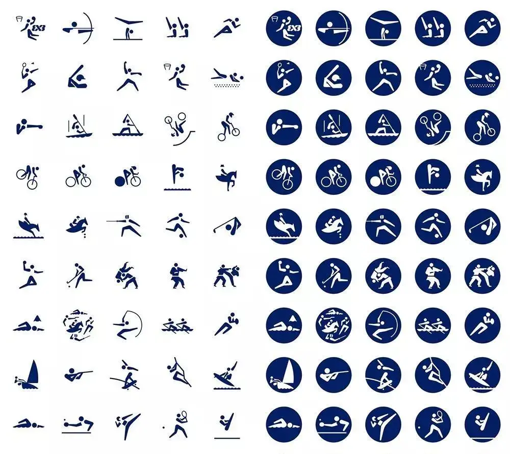 奥运运动标志图案图片