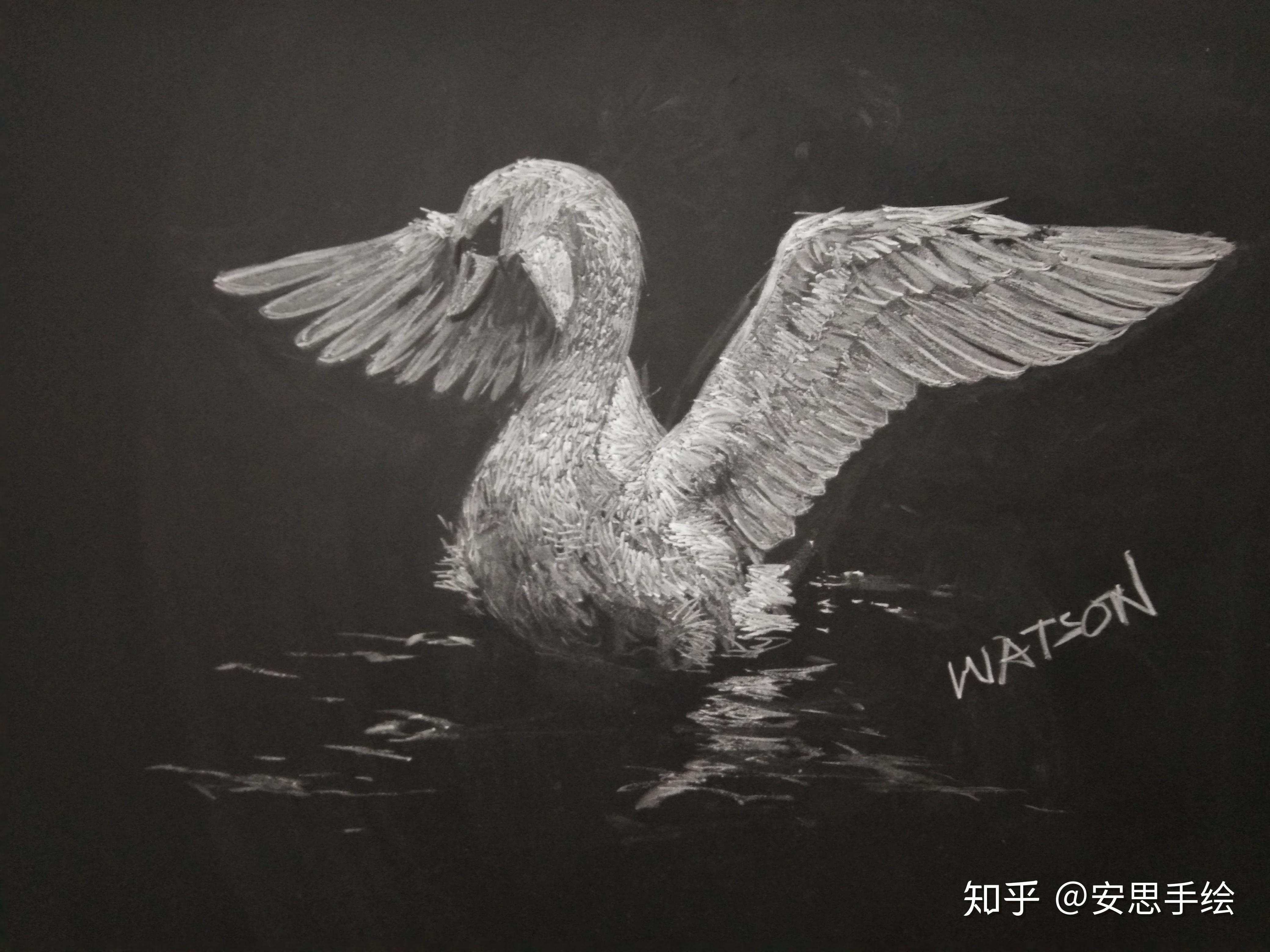 几种黑板粉笔画笔触,学会了简直太神啦! - 知乎