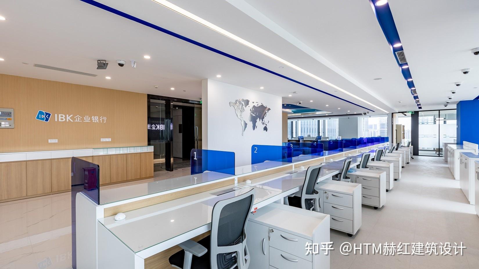 银行行业办公室设计装修案例赏析——韩国IBK中小企业银行 - 知乎