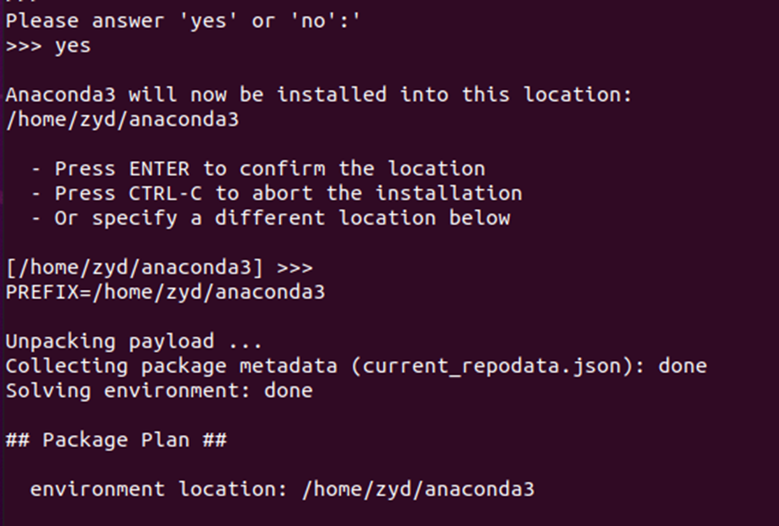 Ubuntu anaconda3 
