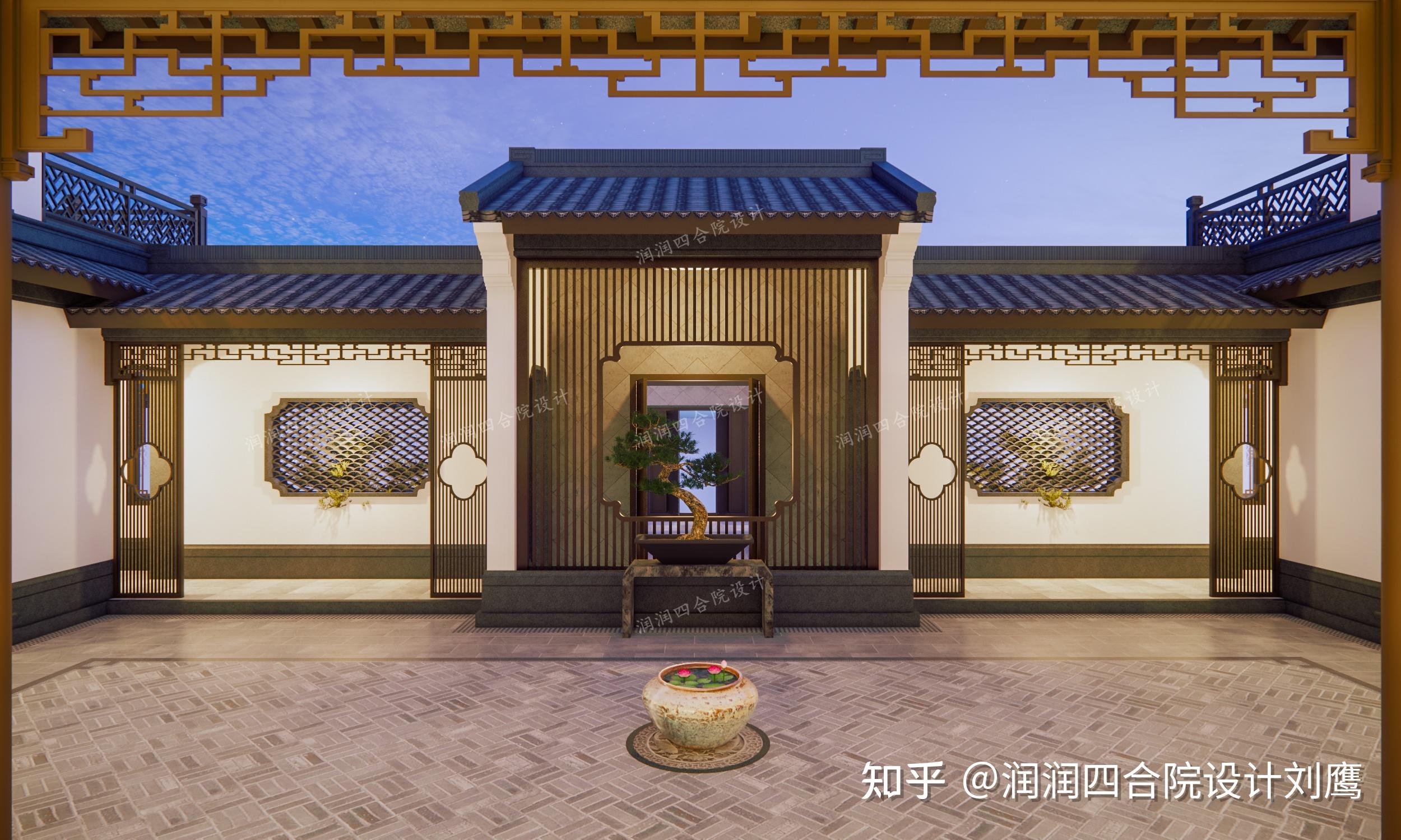 润润四合院设计刘鹰:四川两层苏式四合院祖宅25×18.5,游花园,享田园生活 - 知乎