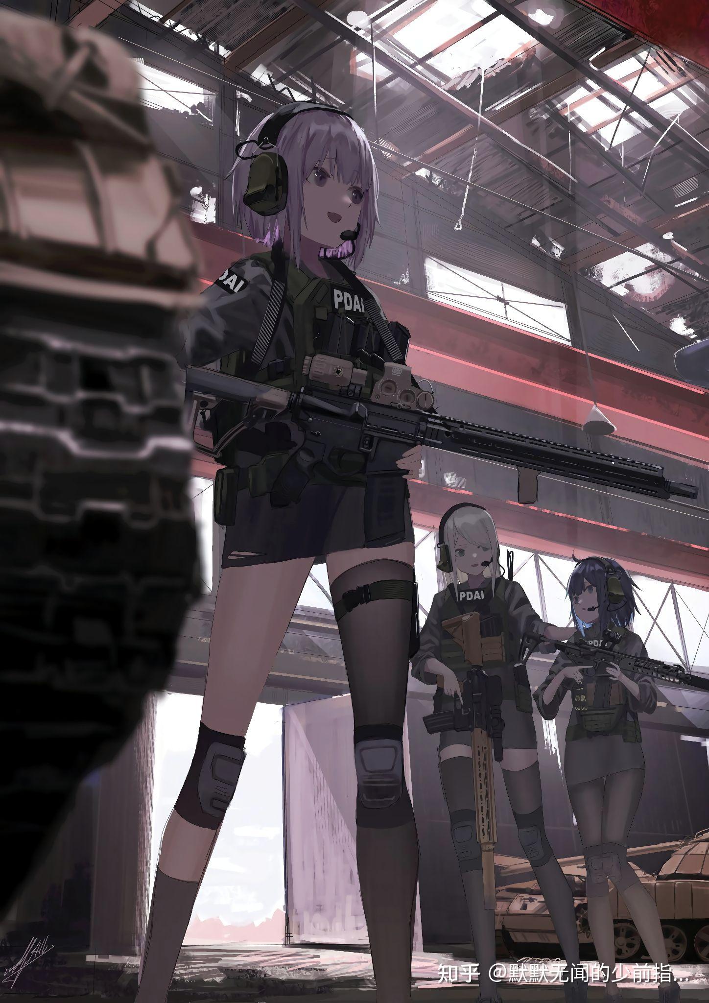 有没有帅气的二次元军事壁纸