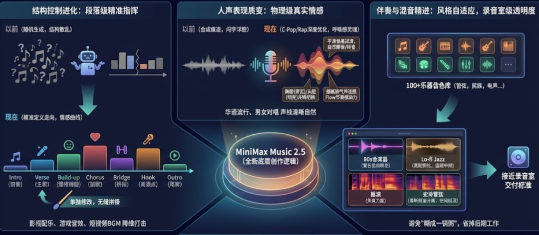 MiniMax Music 2.5发布:AI音乐做出接近录音室水准的作品! - 知乎