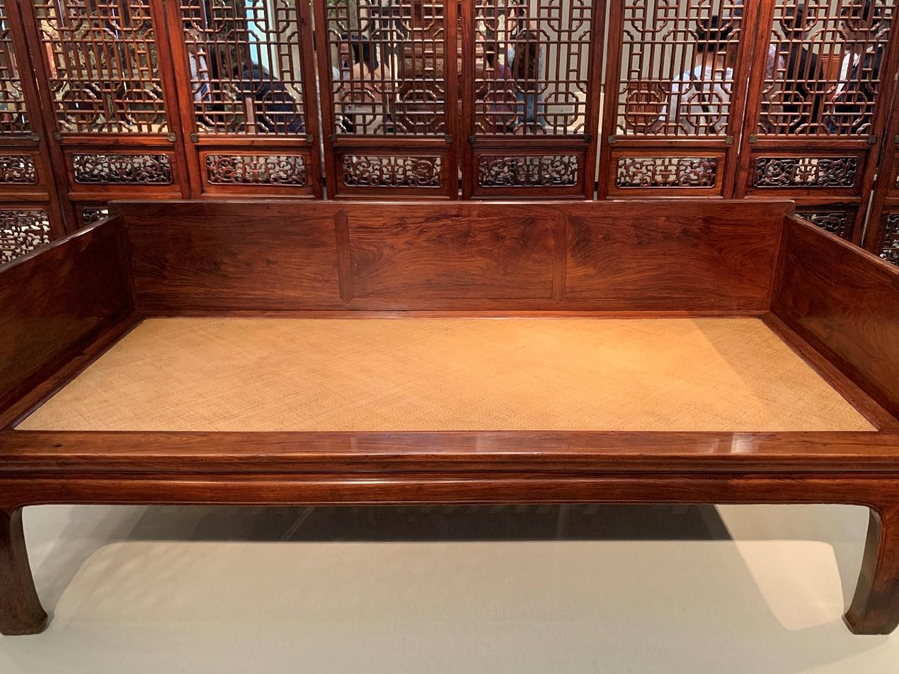 大年初三赏明式罗汉床鉴炫美黄花梨